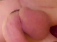 My spouse masturbates while using two dildos on his anus for pleasure