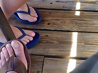 My girls feet in various scenarios and sandals