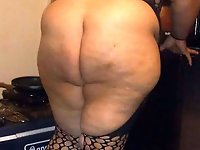 Elderly women indulging in pleasure