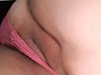 Extravagant older dame is playing alone