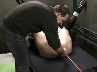 Mature whore is spreading her lips for money