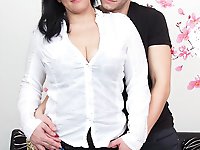 Horny housewife playing with her younger lover