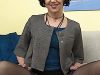 Naughty housewife getting very frisky